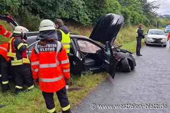 Vlotho: Mercedes-Fahrer wird leicht verletzt