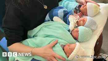 Welcoming rare quadruplets 'an incredible experience', says mum