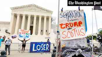 Nach Trump-Urteil über Immunität versammelt sich verängstigte Menge vor dem Gericht 