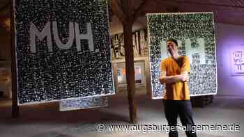 "MUH"-Kunst im alten Kuhstall in Apfeldorf