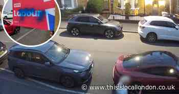 Labour flag outside Sidcup home vandalised with spray paint