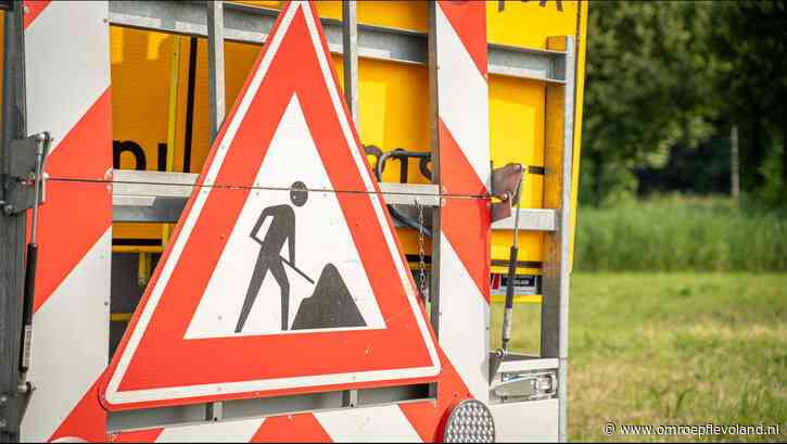 Flevoland - A6 gaat paar keer dicht tussen Almere Buiten-Oost en Lelystad