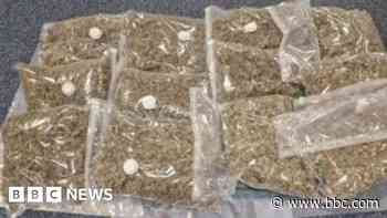 Man held after cannabis worth £50k found in M6 car
