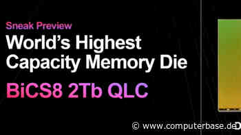 Kioxia BiCS8 QLC mit 2 Tbit: 3D-NAND mit der höchsten Speicherkapazität wird bemustert