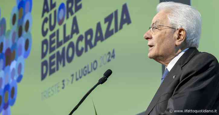 Mattarella e la lezione sulla democrazia: “Governabilità non giustifica alterare la rappresentatività, no all’assolutismo della maggioranza”