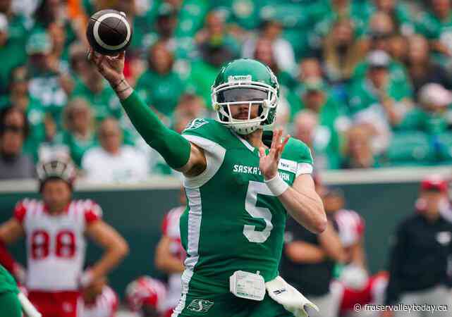 Riders QB Patterson anxious for first CFL start as Argonauts visit Regina