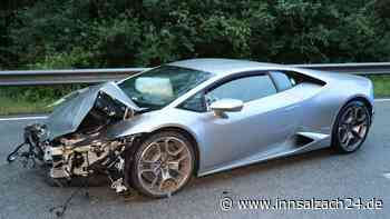 600PS-starker Lamborghini schlägt in Leitplanke ein: 200.000 Euro-Wagen wohl nur noch Schrott