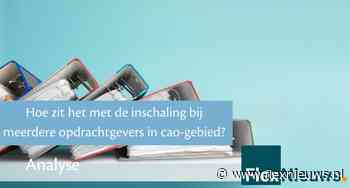 Hoe zit het met de inschaling bij meerdere opdrachtgevers in cao-gebied?