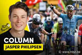 Jasper Philipsen beleefde historische zege van Cav als vip: “Hopelijk knippen ze me niet van de foto”