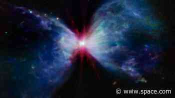 Happy 4th of July! Infant star creates red, white and blue fireworks in new JWST image