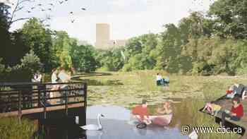 A parking lot back to a pond — that's how McMaster University plans to 're-wild' its west campus