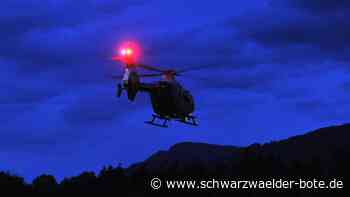 Polizei sucht nach drei Männern: Deshalb kreiste ein Polizeihubschrauber über Nagold