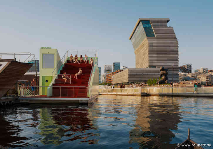 Schwitzen vor Munch
 - Schwimmende Sauna in Oslo von Estudio Herreros