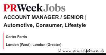 Carter Ferris: ACCOUNT MANAGER / SENIOR | Automotive, Consumer, Lifestyle