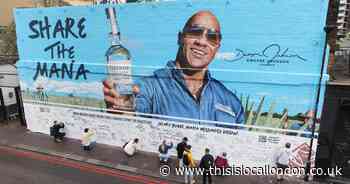 Dwayne 'The Rock' Johnson invites positivity with Shoreditch mural