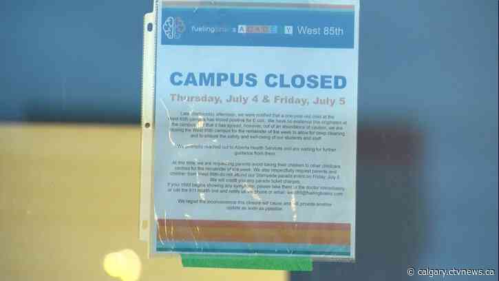 New E. coli infection discovered at Calgary preschool