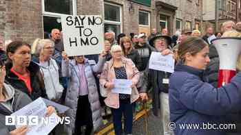Locals protest against turning pub into 15-bed home