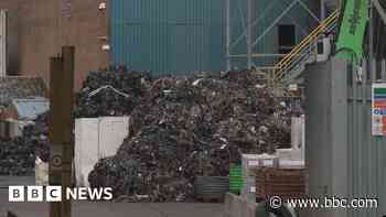 Crews put out fire at scrap metal yard