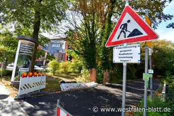Arbeiten am Padersteinweg in Paderborn verlängern sich