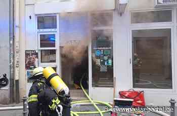 FW Mainz: Brand in einer Gaststätte in der Neutorstraße