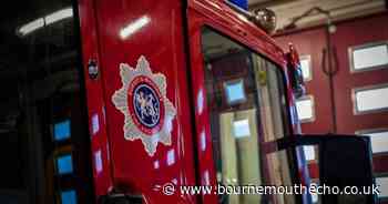 Garage fire in Talbot Heath near Bournemouth University