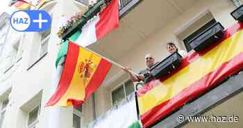 EM-Fahnen an der Wedekindstraße