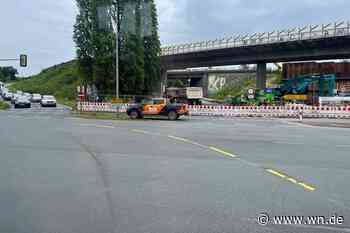 Massiver Rückstau auf der Weseler Straße
