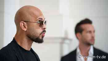 "Ich bin frei": Frauenfeindlicher Influencer Andrew Tate darf Rumänien verlassen