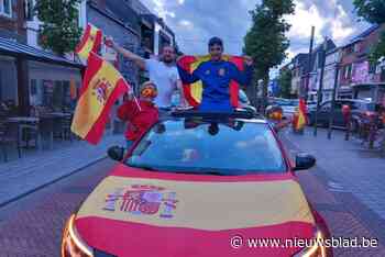Na de Turken vieren nu ook de Spanjaarden feest in Eisden na kwalificatie voor halve finale EK