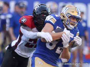 CRITICAL COMBINATION: Redblacks suffer two losses in one night against Blue Bombers