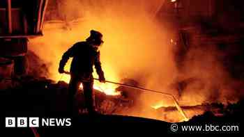 Noise and steam as first blast furnace closes in Port Talbot