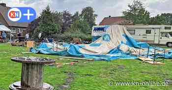 Großharrie: Windhose reißt Festzelt aus Verankerung - fünf Verletzte