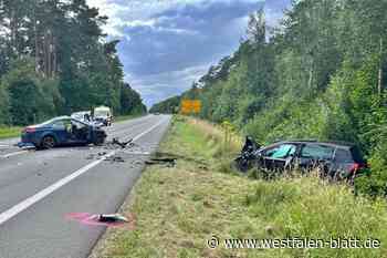 Zwei Tote nach Frontalzusammenstoß in Petershagen