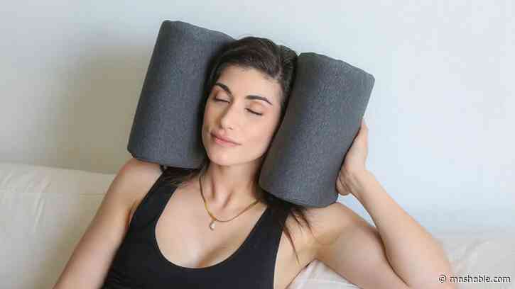 Fall asleep to your favorite content and block out noise with an audio pillow