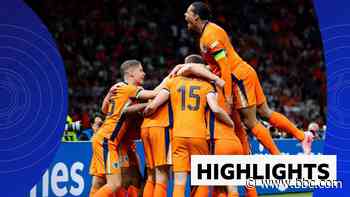 Highlights: Netherlands come from behind to beat Turkey