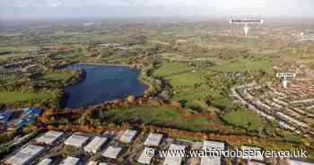 Progress in Aldenham Reservoir industrial estate development