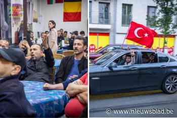 Turkse voetbalsupporters kijken kwartfinale in Antwerpen: “We waren het beste team dit EK”