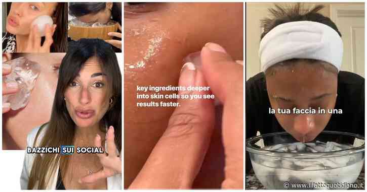 L’ultimo trucco di bellezza? È nel freezer: perché TikTok è impazzito per il ghiaccio e cos’è lo skin icing