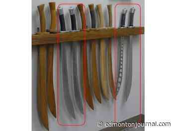 Stolen swords used to rob Spruce Grove liquidation store