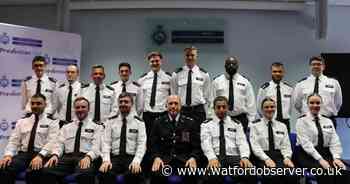 Fifteen new police officers join Hertfordshire Constabulary