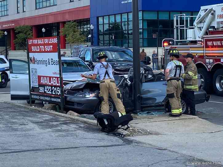 One in life-threatening condition after three-vehicle crash on S Lafayette St