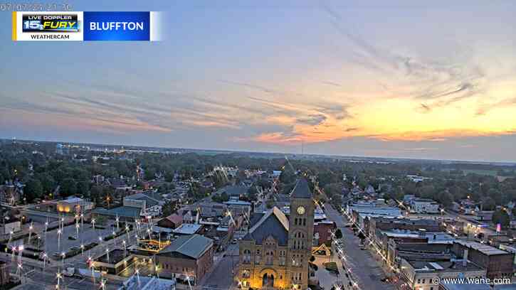 Partly cloudy and mild Sunday night