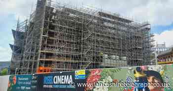 Scaffolding on Blackburn College building costing £1m