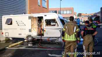 Caravan in brand aan Keerkring