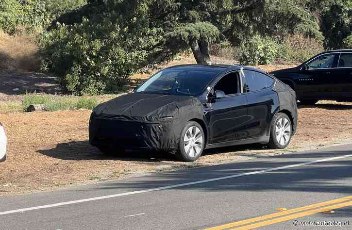 Tesla Model Y facelift voor het eerst gespot