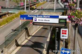 Inrit ondergrondse parking Grote Markt tijdelijk gesloten door werken