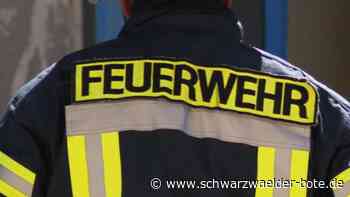 Brand in Altensteig: Auto steht auf Campingplatz in Flammen