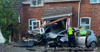 House damaged after car crashes into Tuckton home