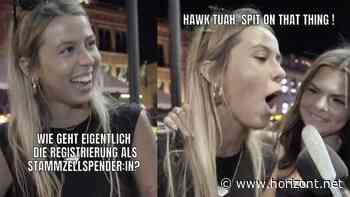 Idee von HeimatTBWA: DKMS macht sich "Hawk Tuah"-Meme zu eigen - und wird im Netz gefeiert