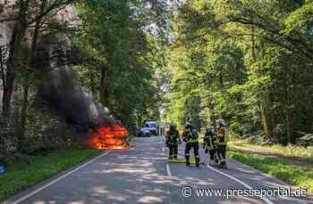 FW-ROW: Brennender PKW am Vormittag
